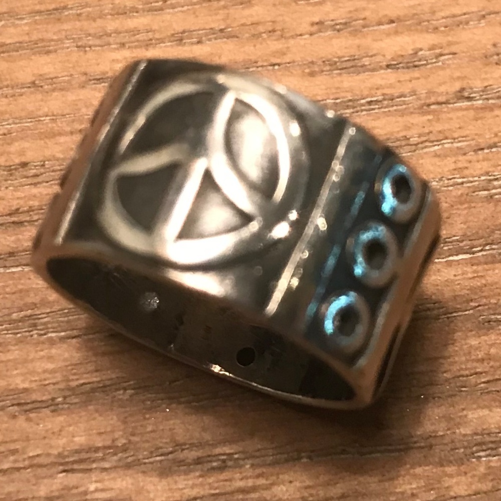 Vintage peace sign ring - size 5.5